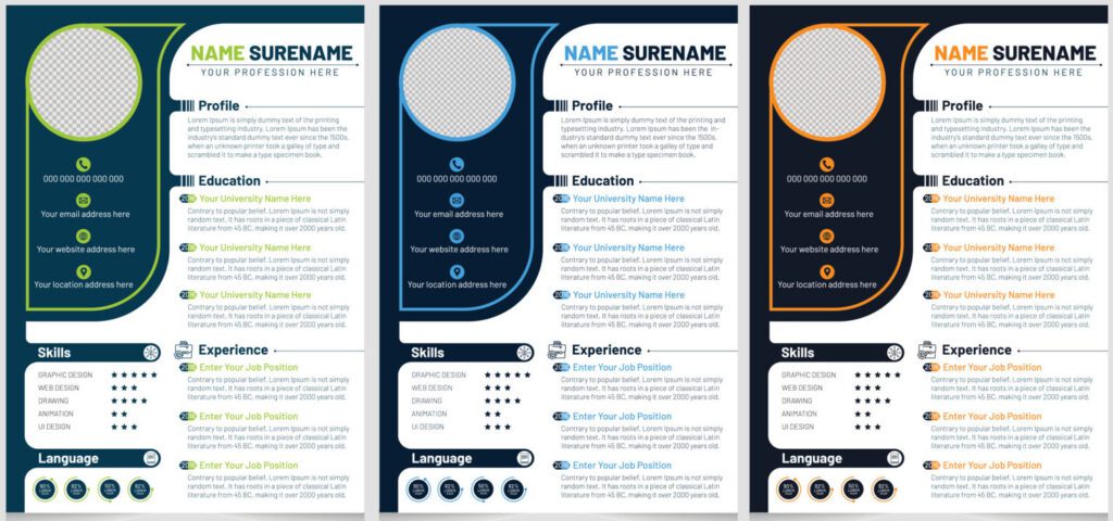 Surat Lamaran Kerja
Template CV
Template Resume